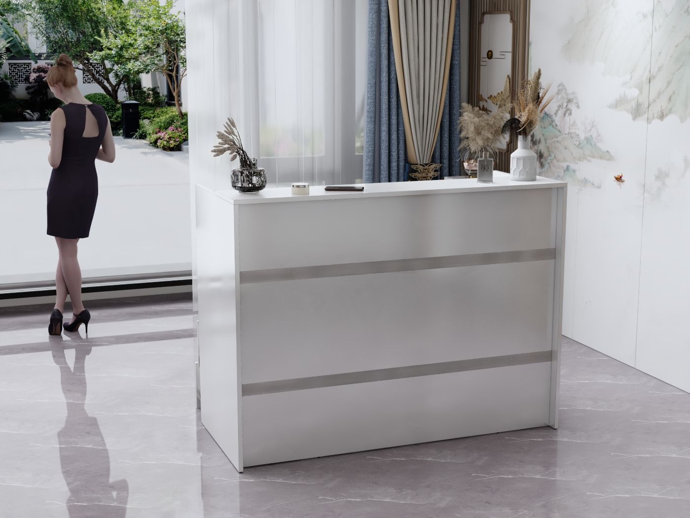 Lada recepcyjna na wymiar