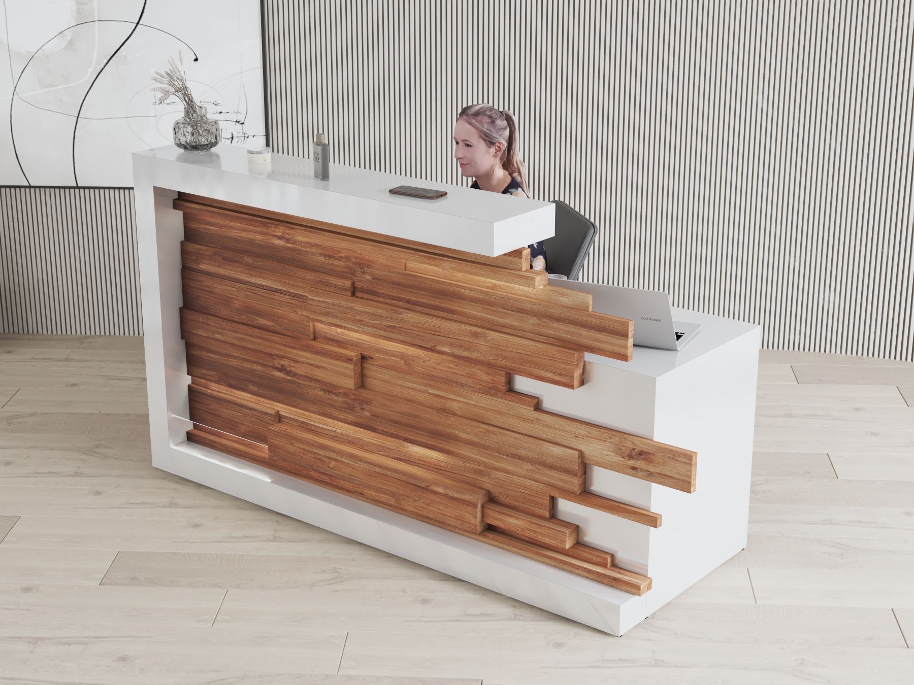 Lada recepcyjna na wymiar