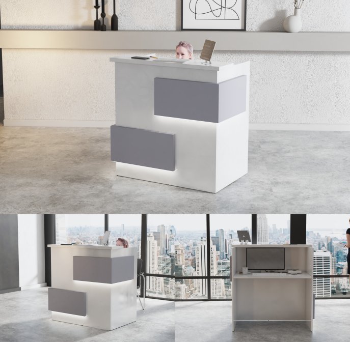 Nowoczesna lada z podświetleniem