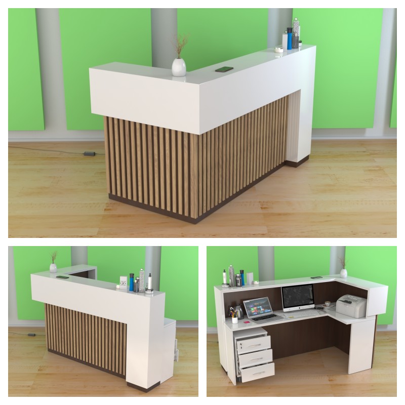 Nowoczesna lada z podświetleniem