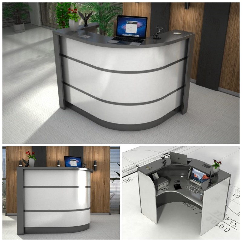 Lada recepcyjna z podświetleniem