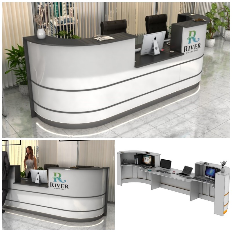 Lada recepcyjna z logo