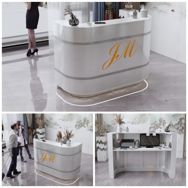 lada recepcyjna z oświetleniem