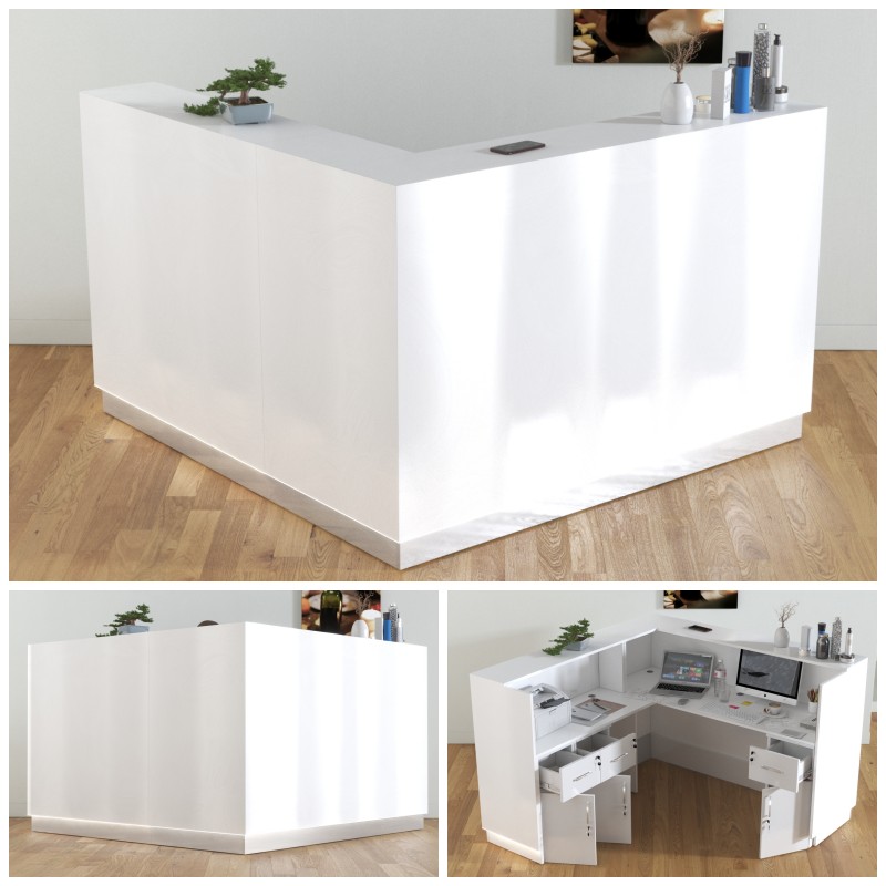 Stylowa lada recepcyjna