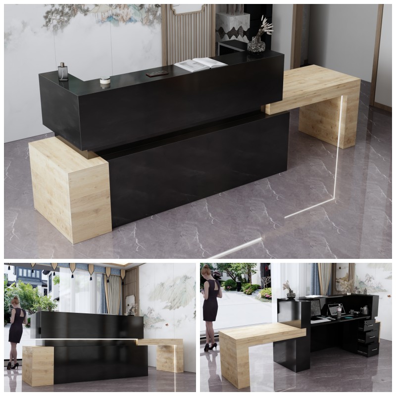 Lada recepcyjna z podświetleniem