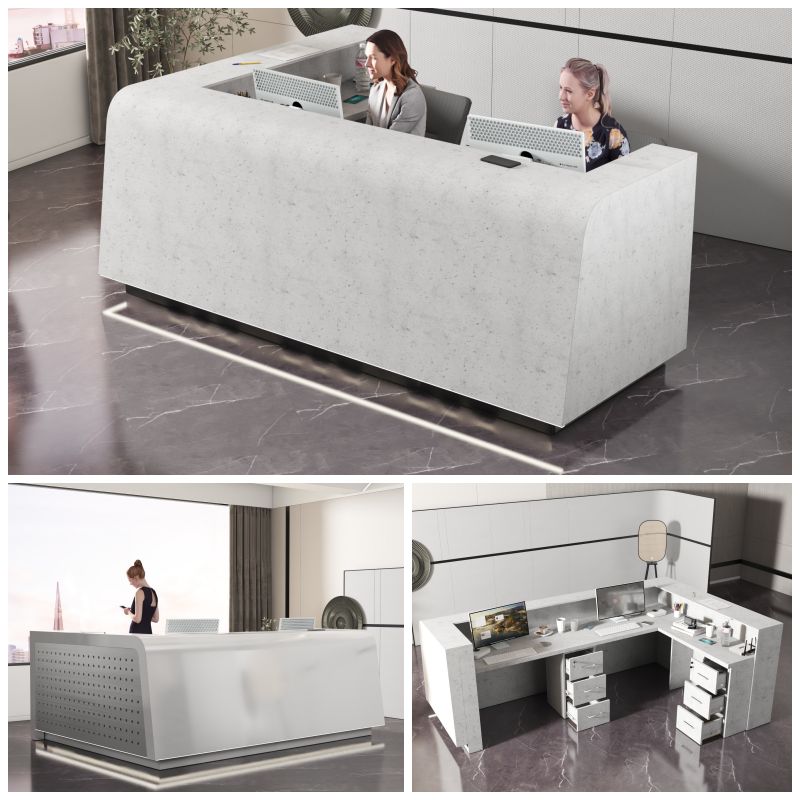 Lada recepcyjna z podświetleniem