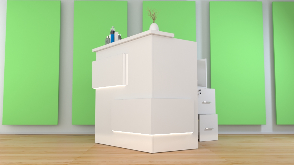 Nowoczesna lada recepcyjna