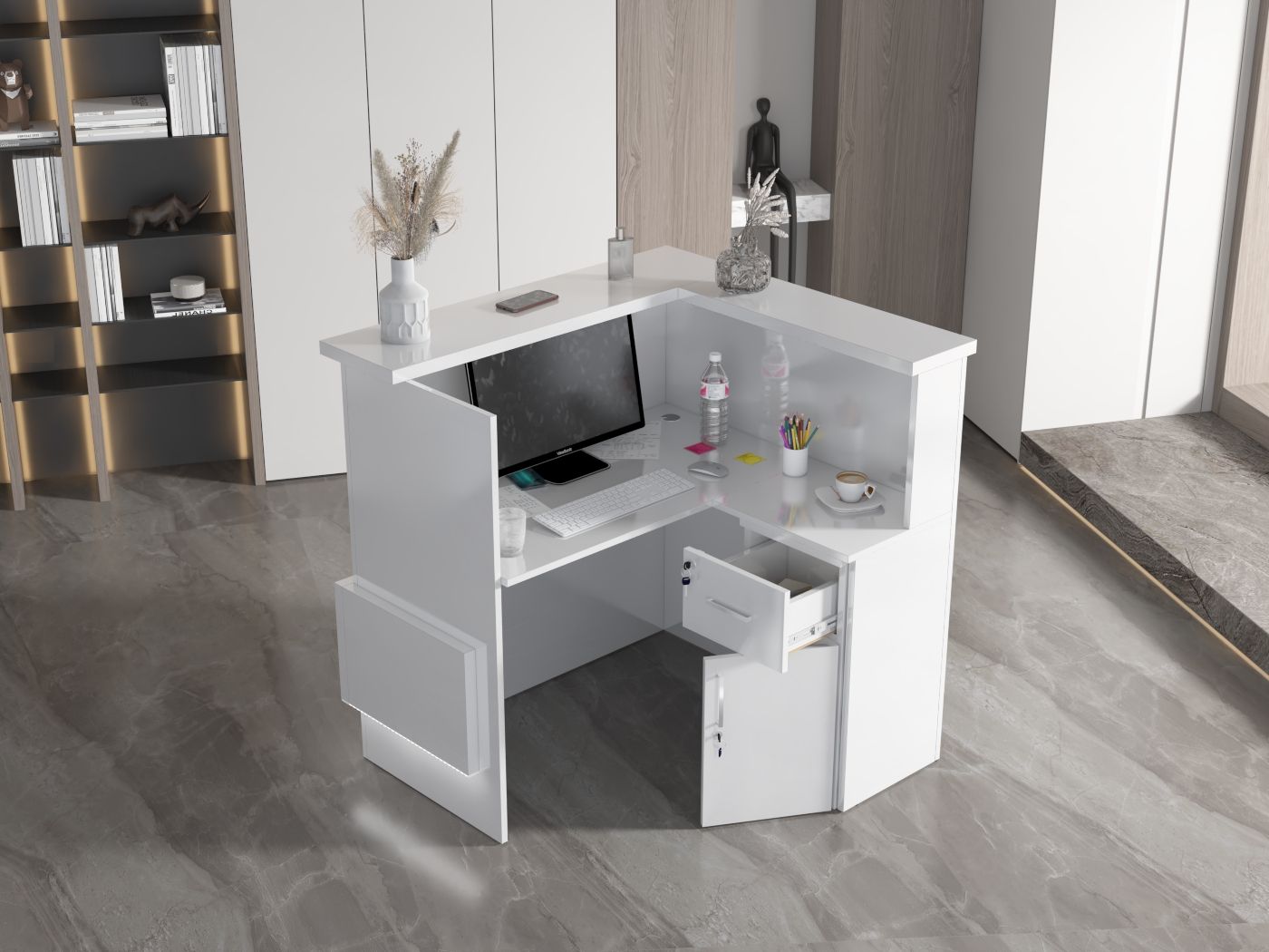 Lada recepcyjna na wymiar