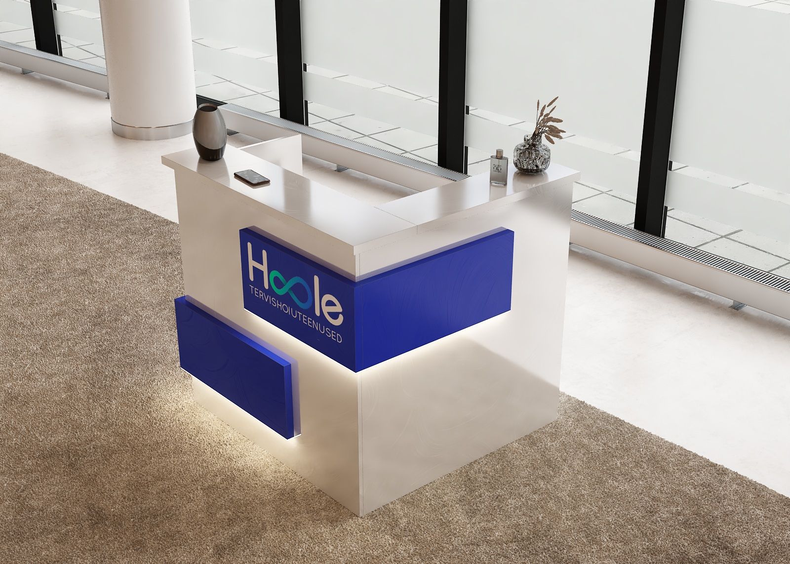 Lada recepcyjna na wymiar