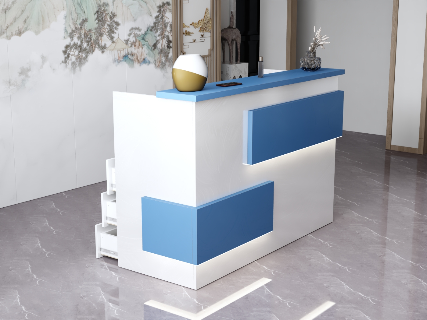 Lada recepcyjna na wymiar