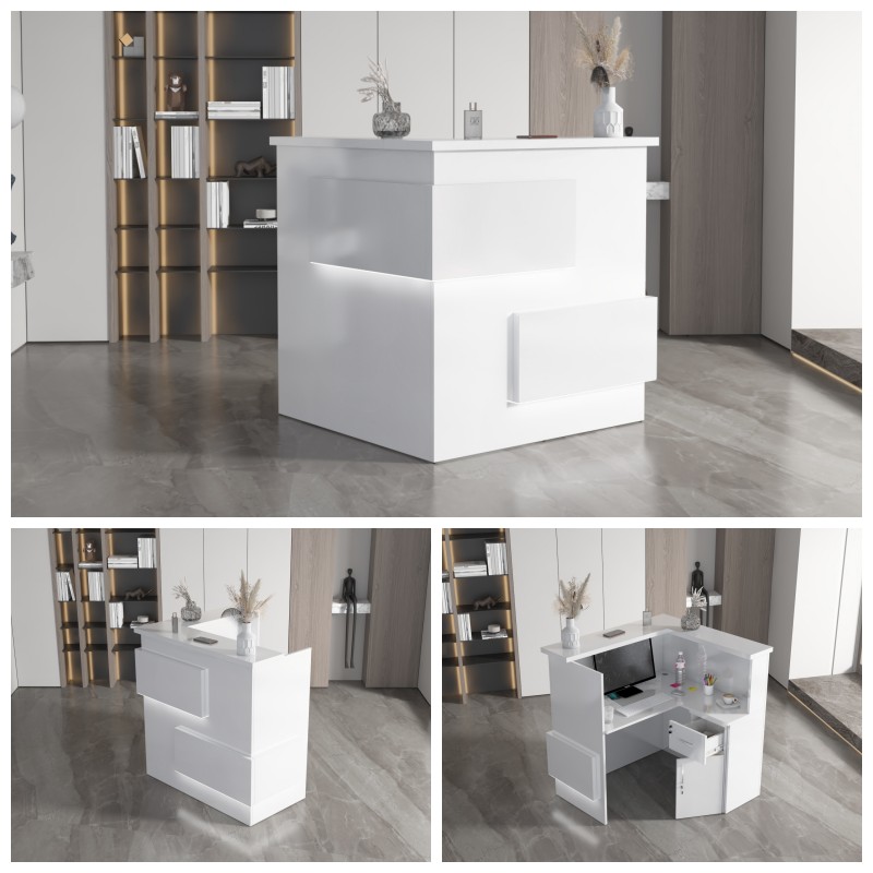 Nowoczesna lada z podświetleniem