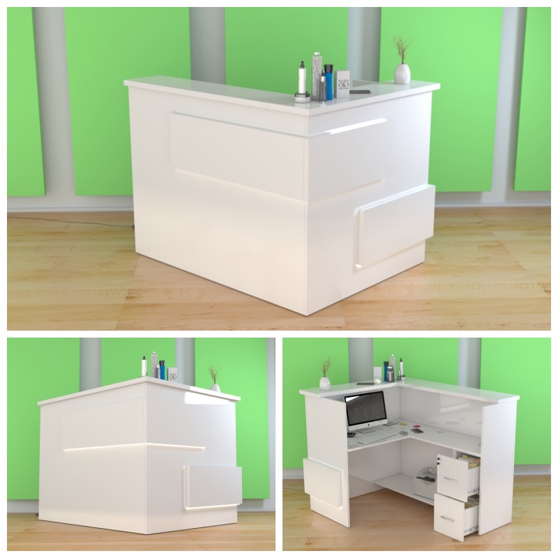 Nowoczesna lada recepcyjna