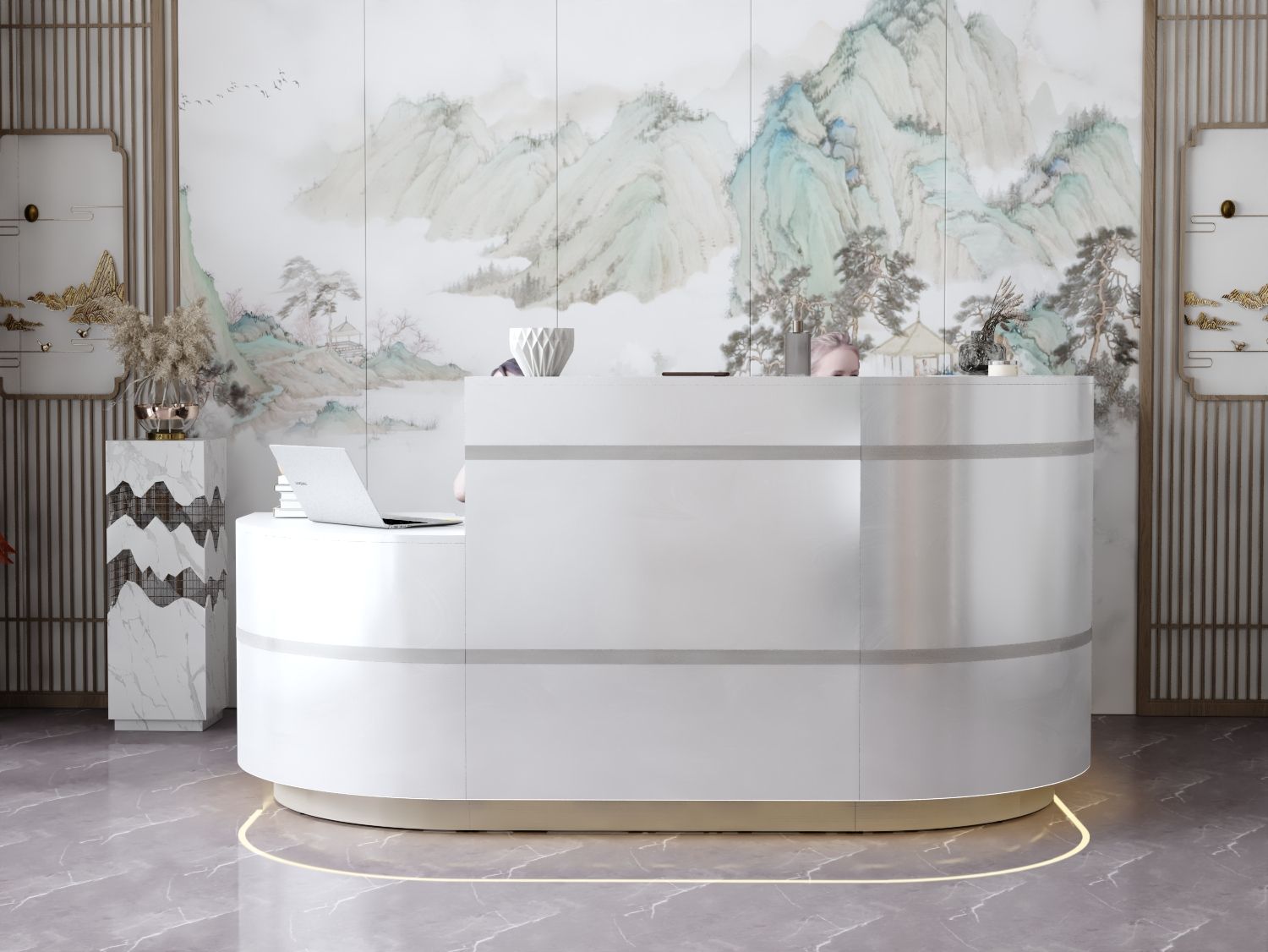 Recepcja do salonu w biurze