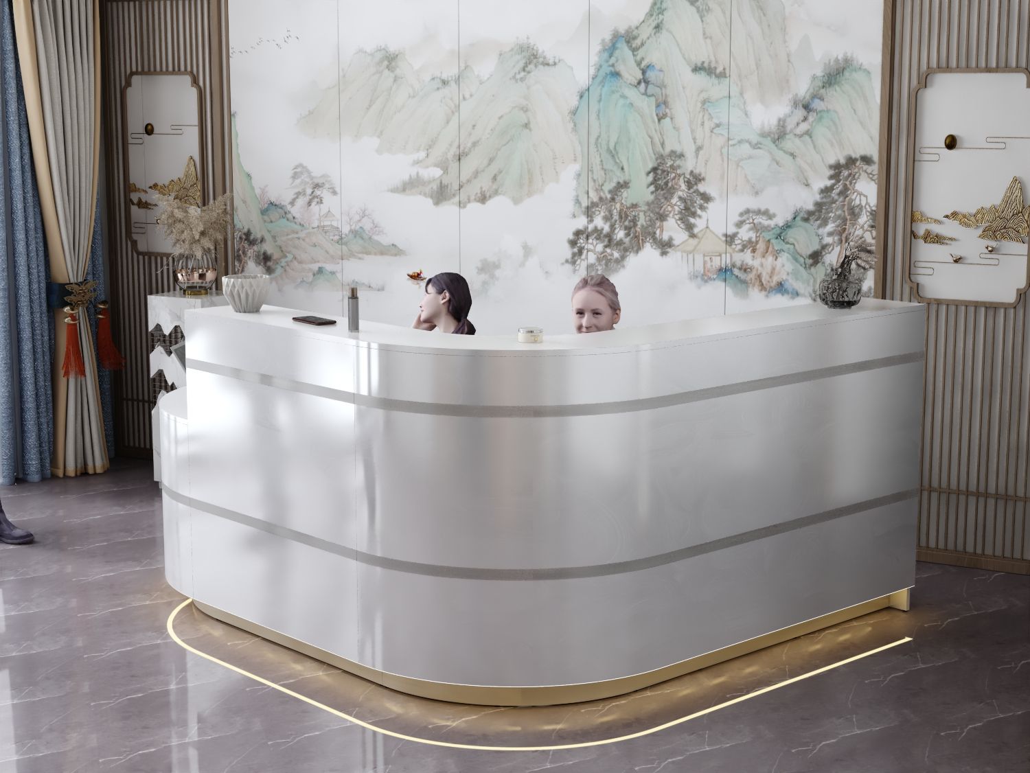 Recepcja do salonu w biurze