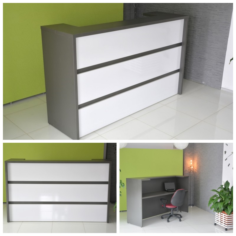 lada recepcyjna z oświetleniem