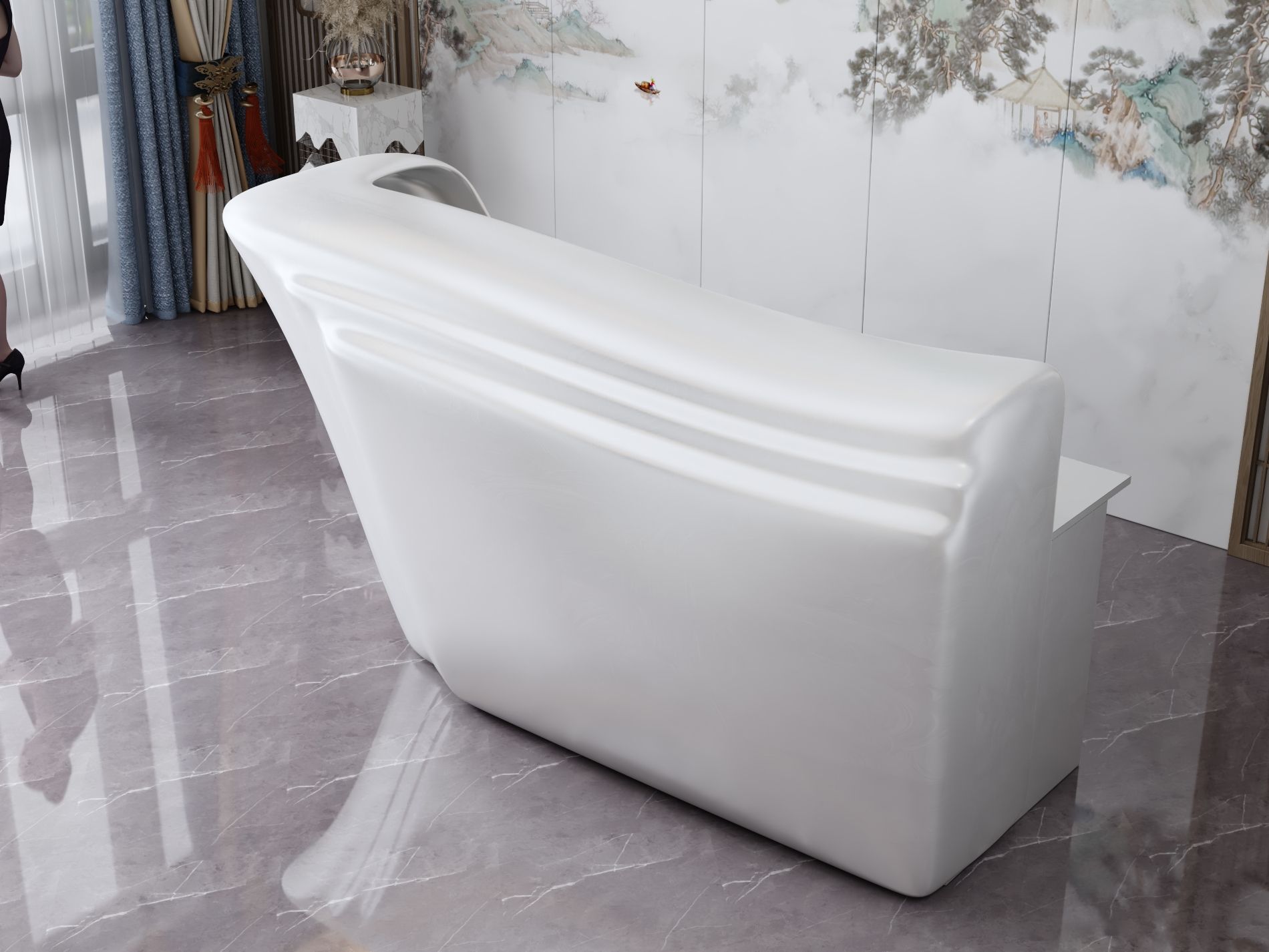 Funkcjonalna lada recepcyjna w biurze