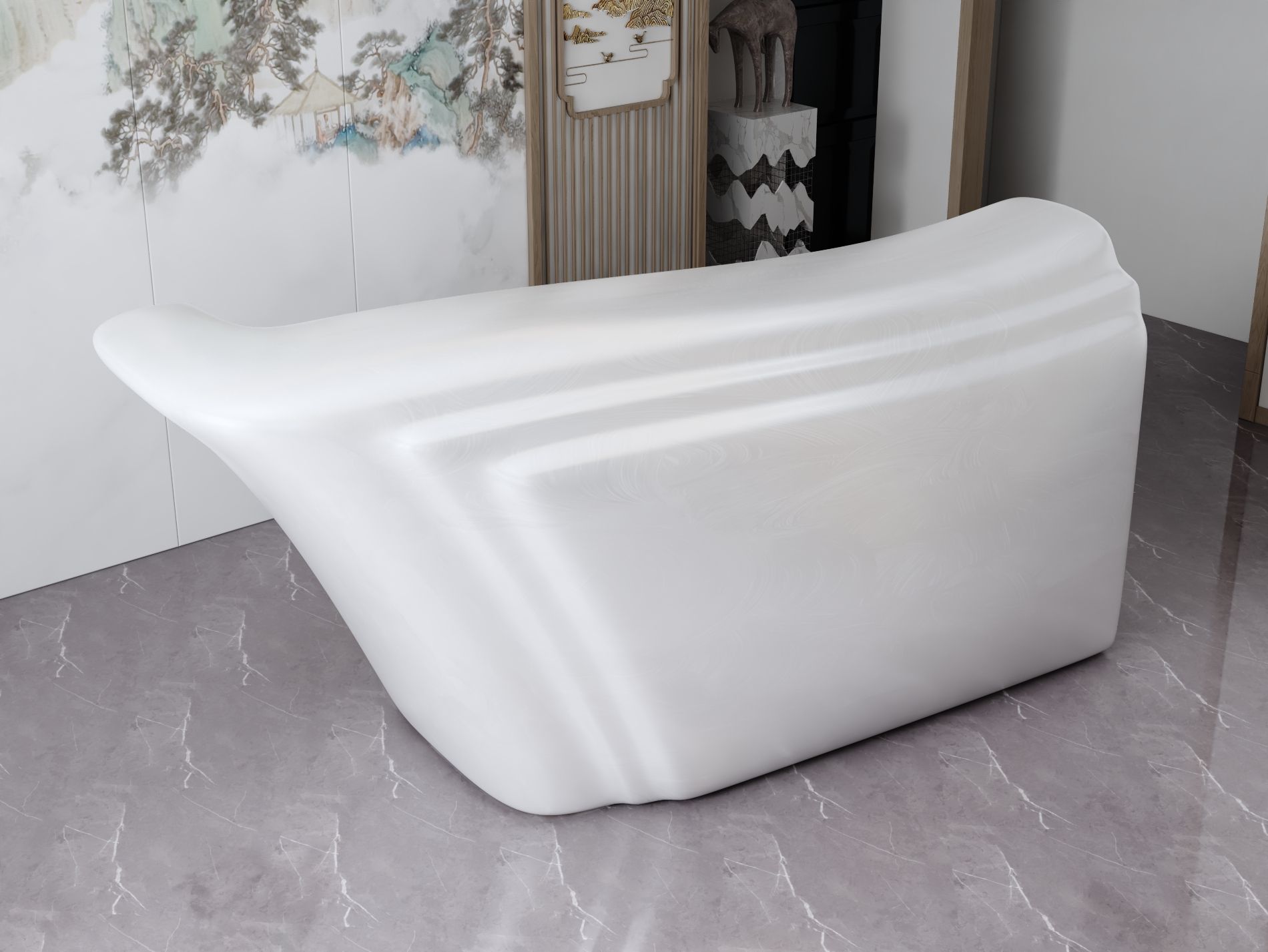 Funkcjonalna lada recepcyjna z wizualizacją 3D