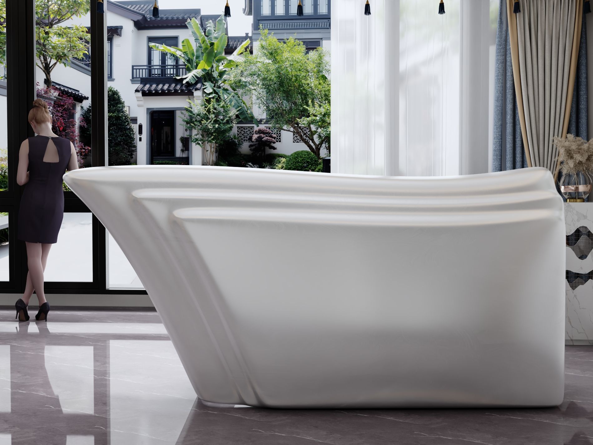 Funkcjonalna lada recepcyjna z wizualizacją 3D