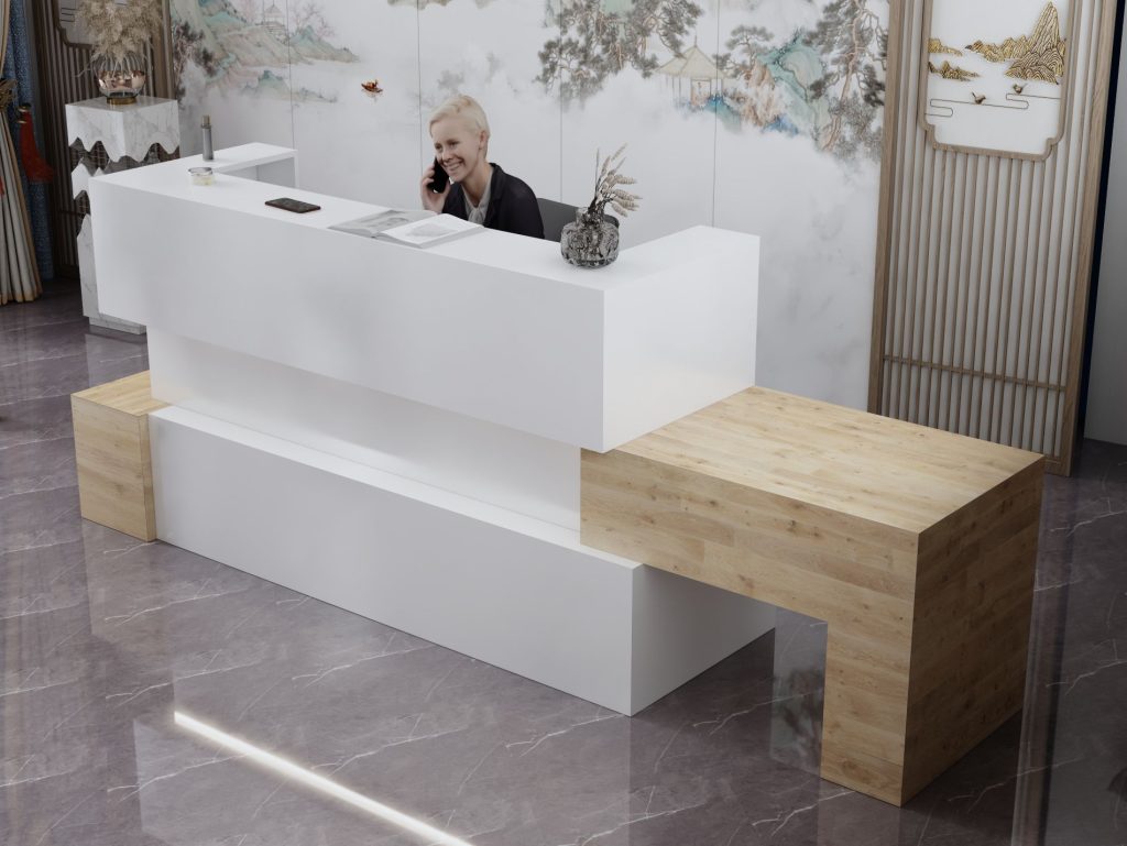 Stylowa lada recepcyjna