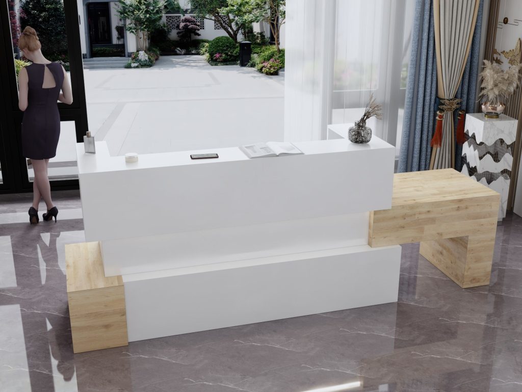 Stylowa lada recepcyjna