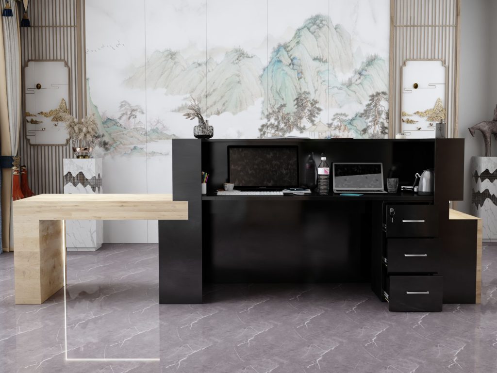 Lada recepcyjna z podświetleniem