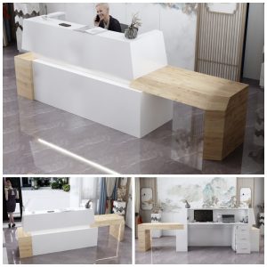 Minimalistyczna recepcja biurowa