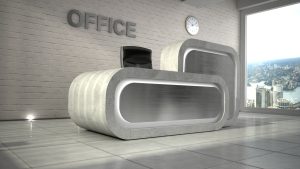 Stylowa lada recepcyjna