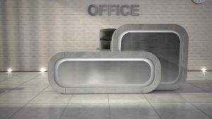 Stylowa lada recepcyjna