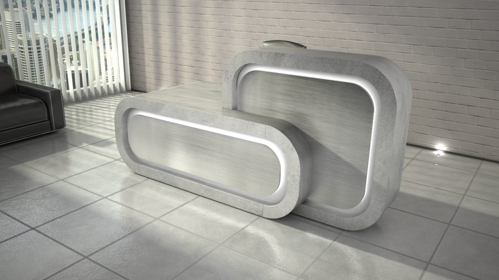 Stylowa lada recepcyjna