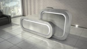 Stylowa lada recepcyjna