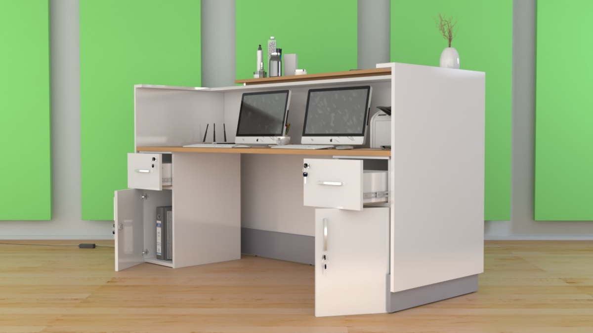 Lada recepcyjna na wymiar