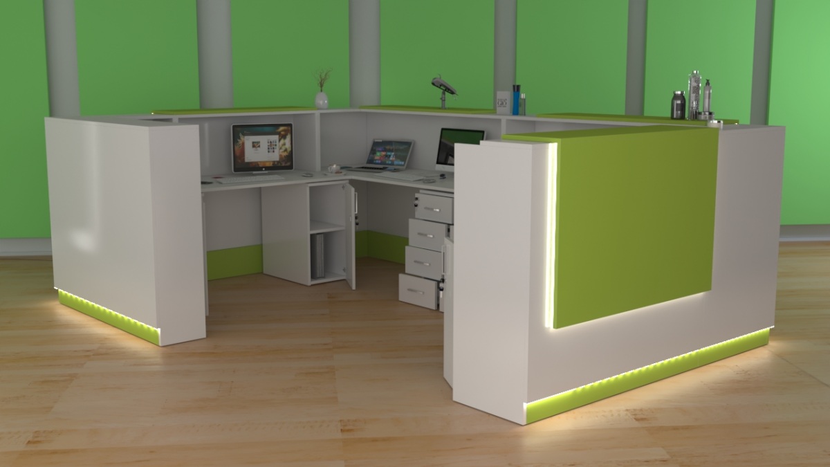 Lada recepcyjna na wymiar