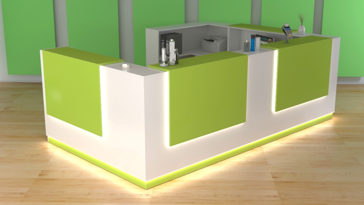 Lada recepcyjna na wymiar