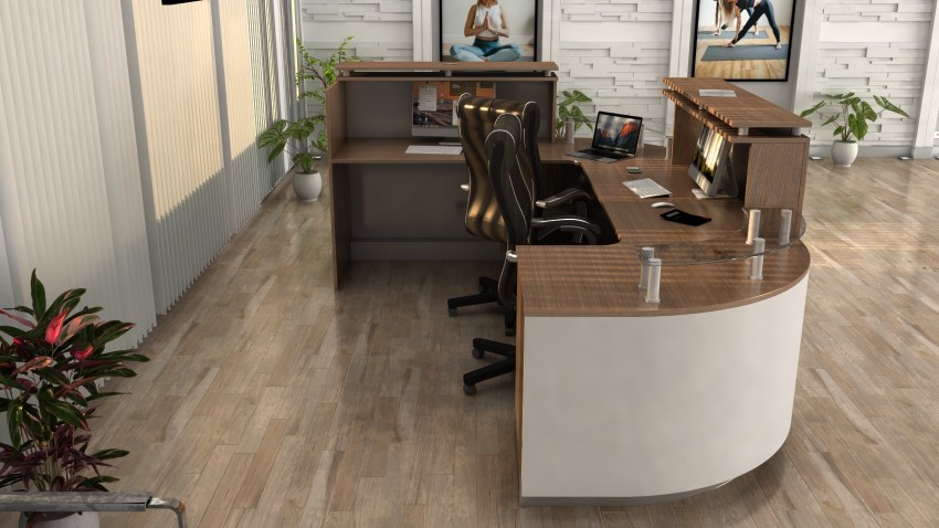 Stylowa lada recepcyjna