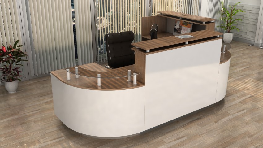 Stylowa lada recepcyjna