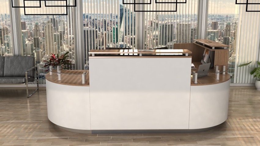 Stylowa lada recepcyjna