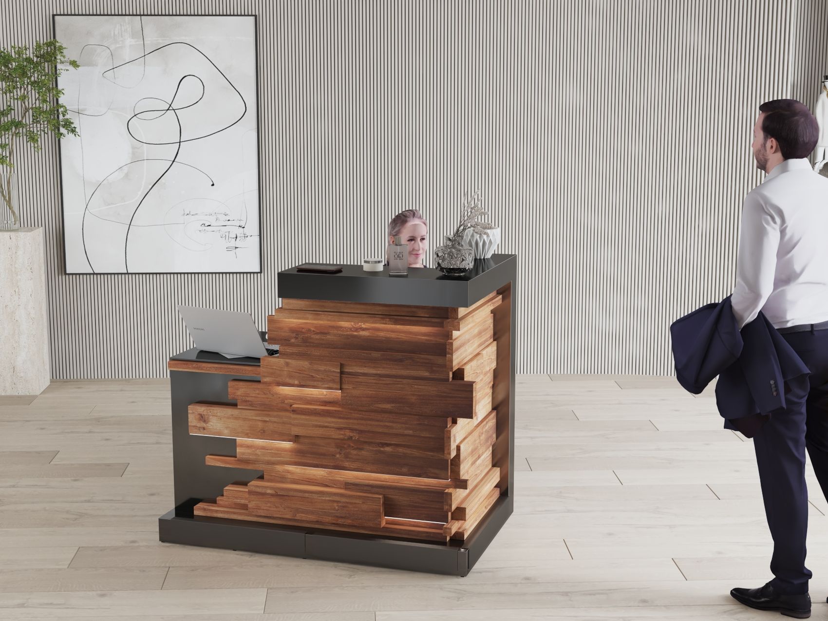 Lada recepcyjna nowoczesna