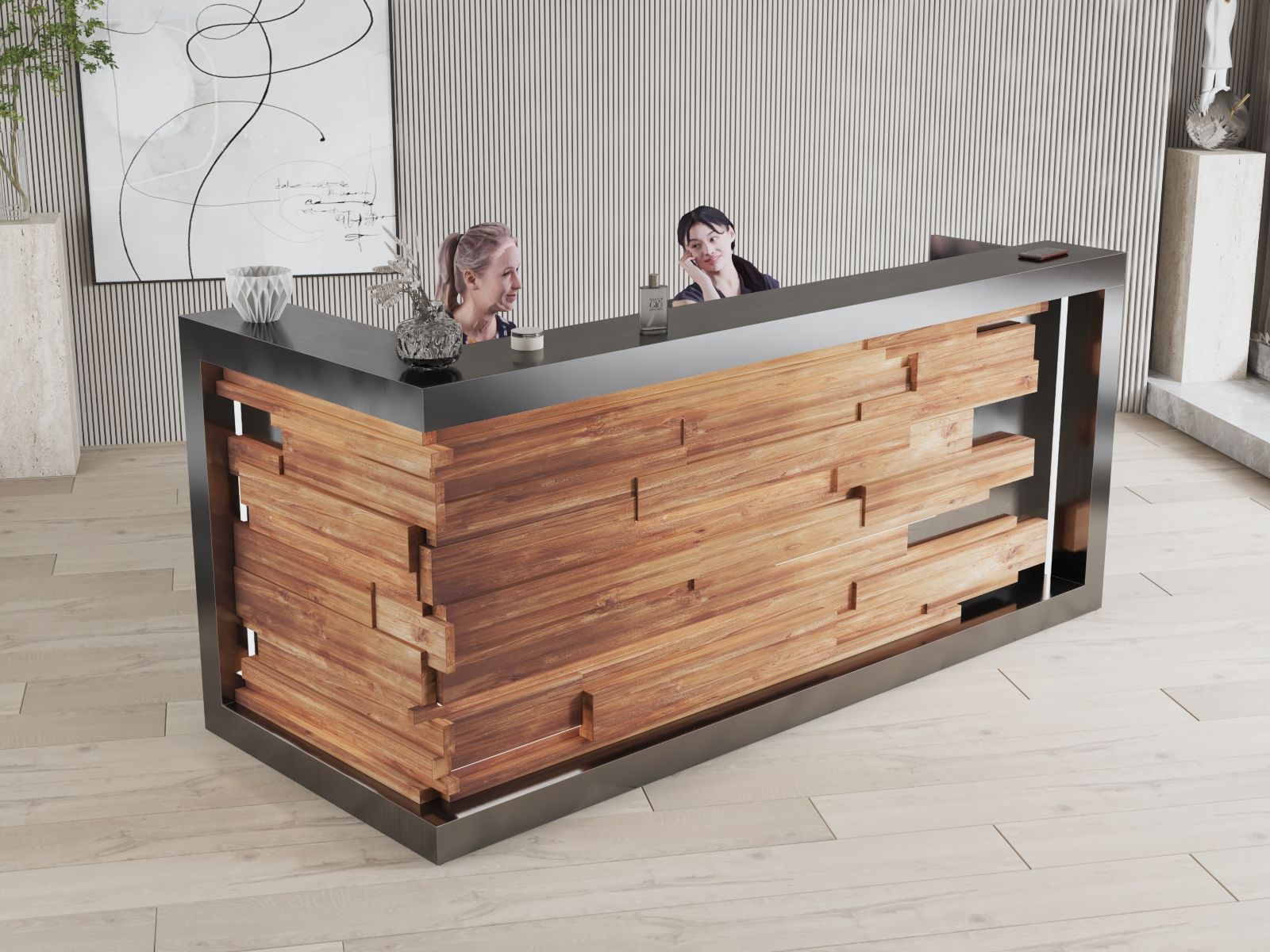 Elegancka recepcja hotelowa