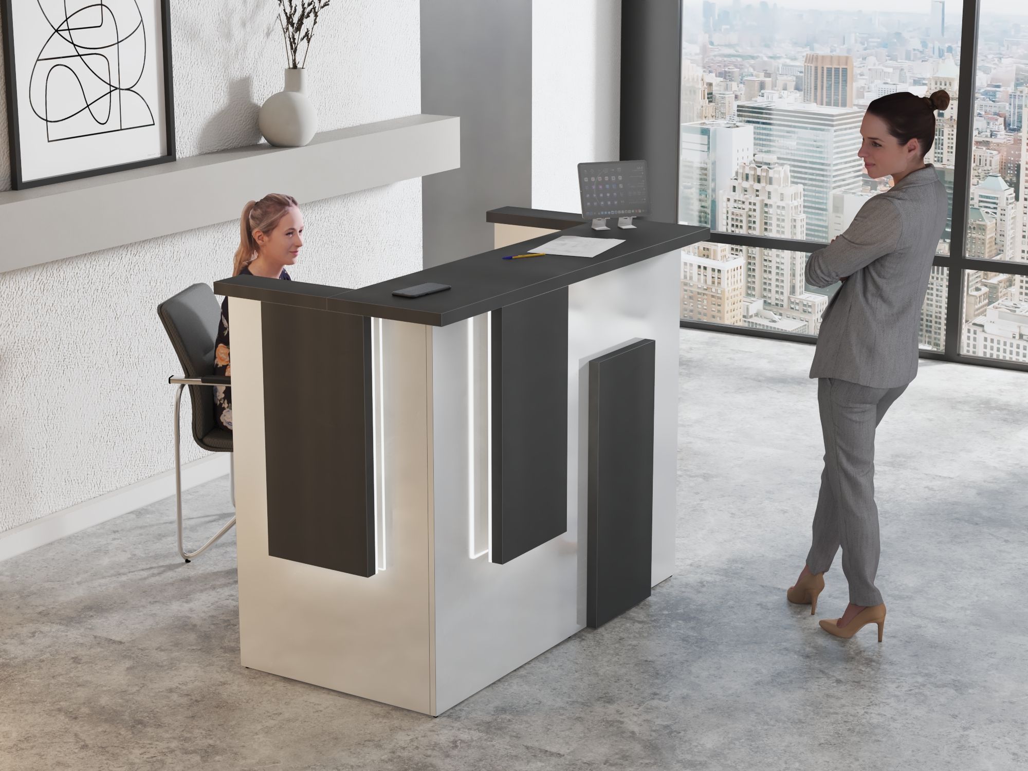 Lada recepcyjna na wymiar