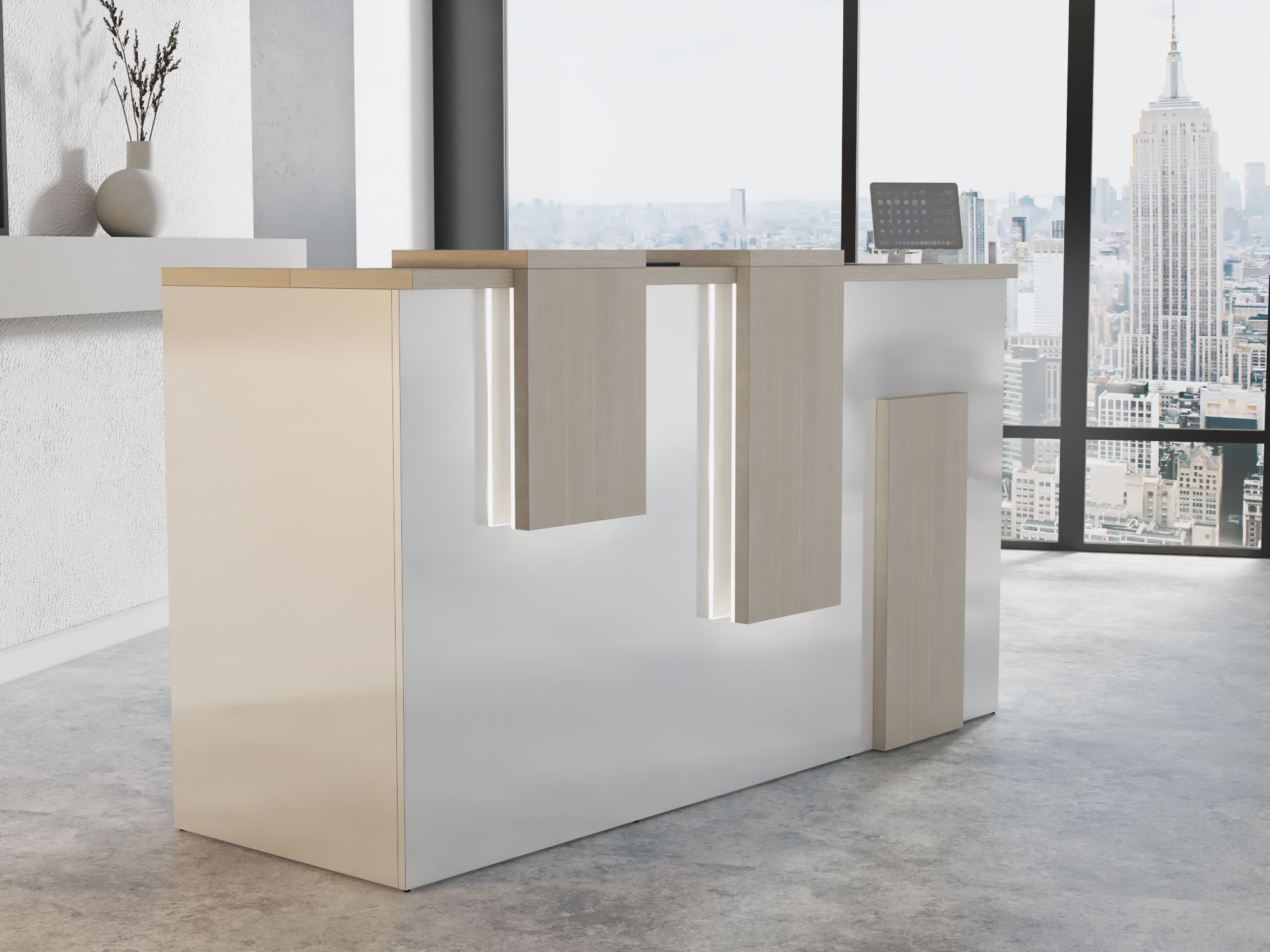 Lada recepcyjna na wymiar