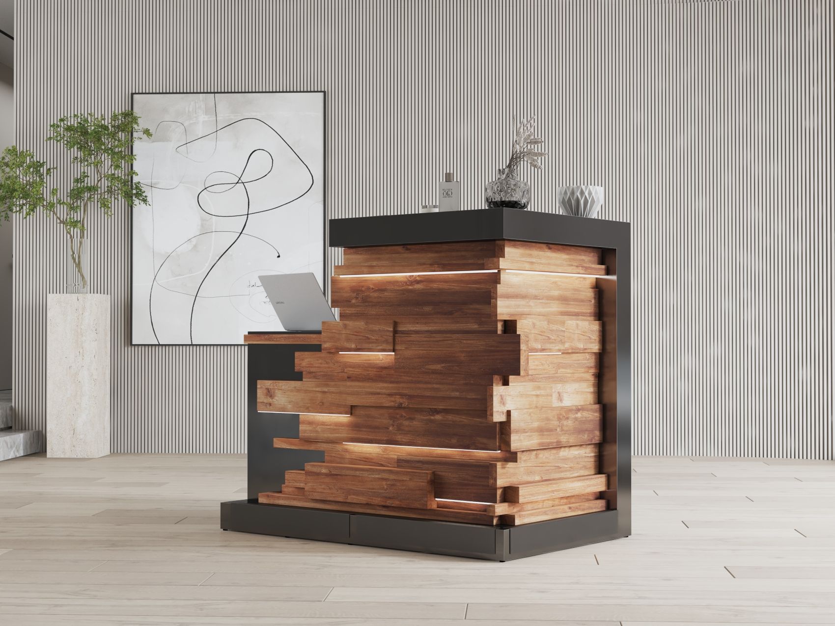 Lada recepcyjna na wymiar