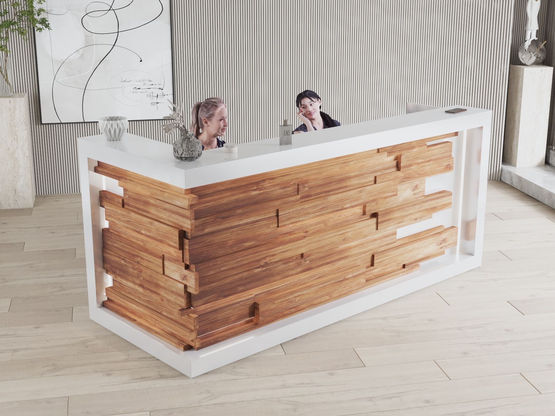 Lada recepcyjna na wymiar