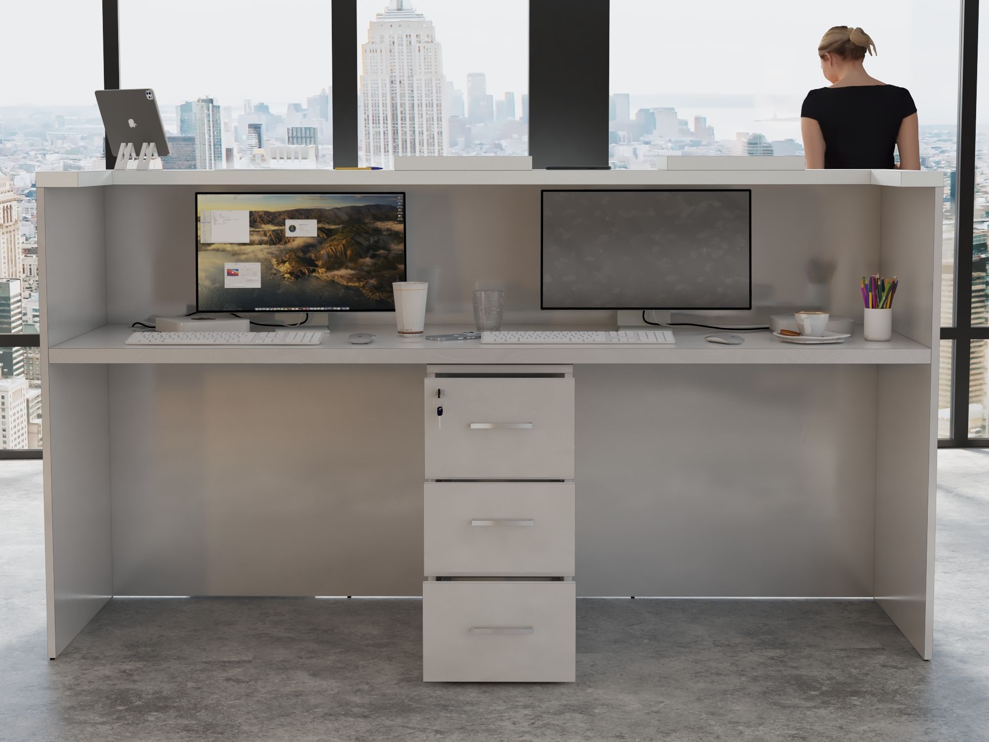 Lada recepcyjna na wymiar