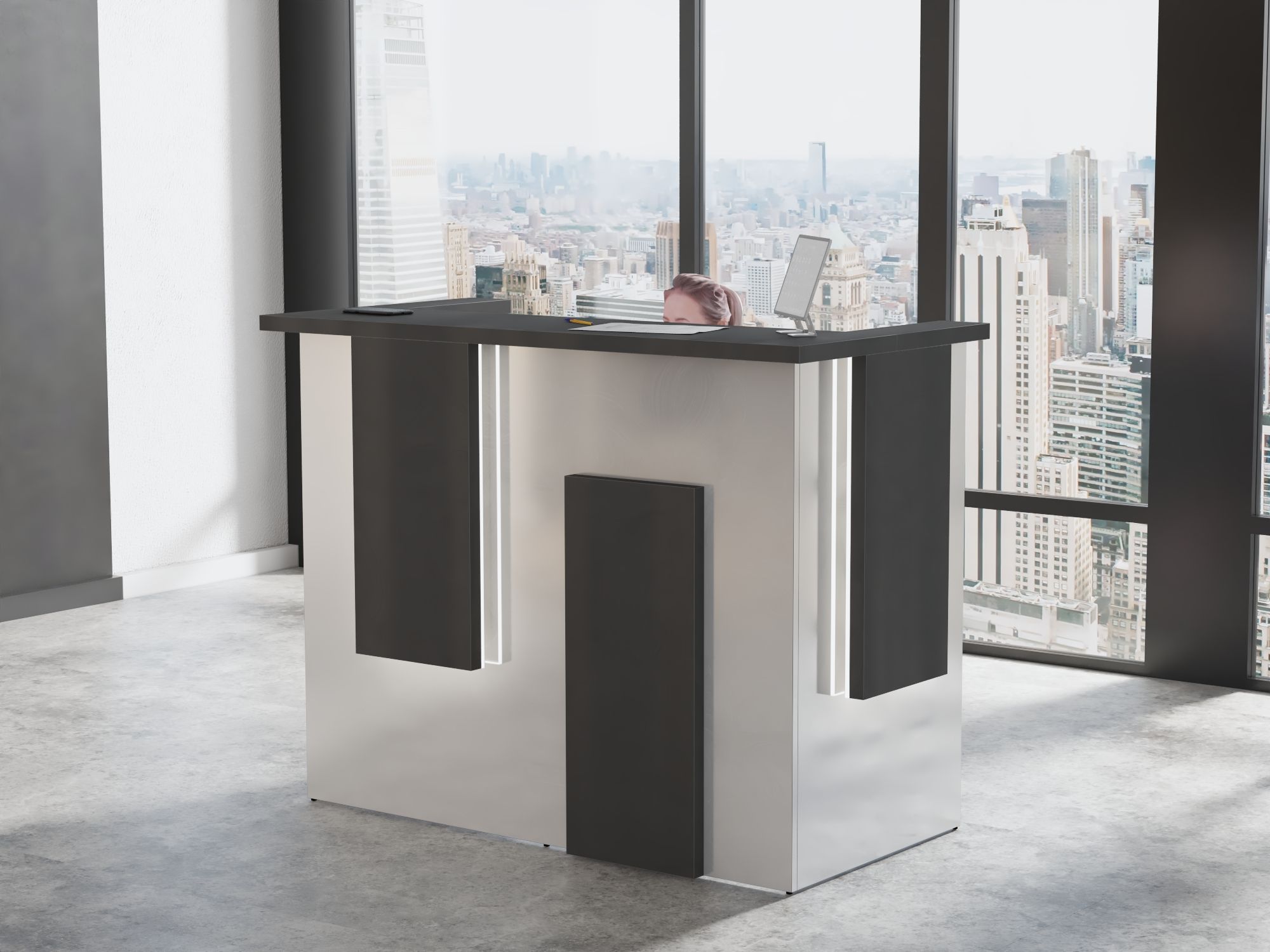 Lada recepcyjna na wymiar