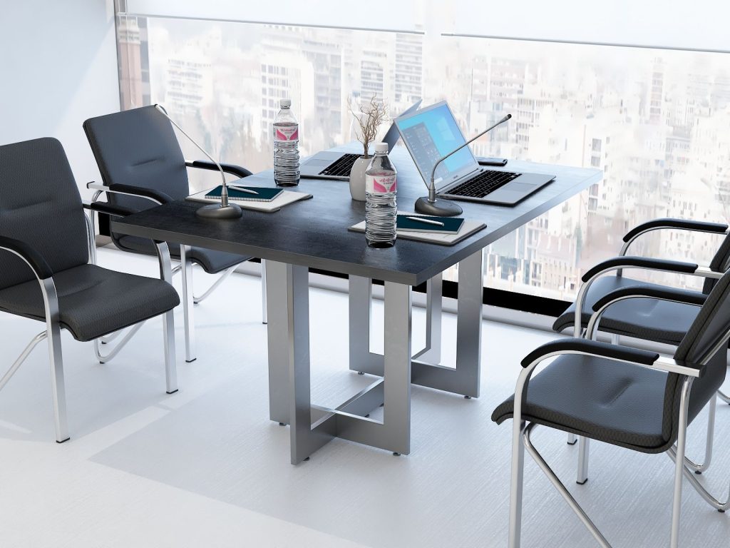 Stół loftowy do konferencji Swing 4 130x80cm na 4 osoby