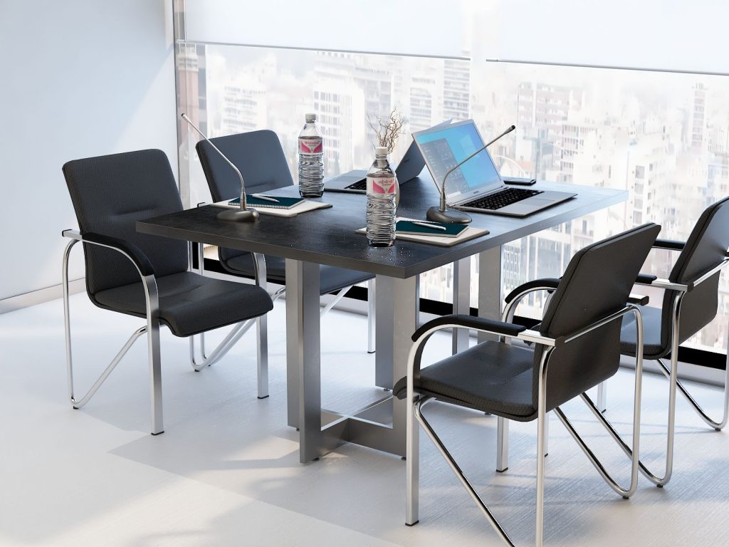 Stół loftowy do konferencji Swing 4 130x80cm na 4 osoby