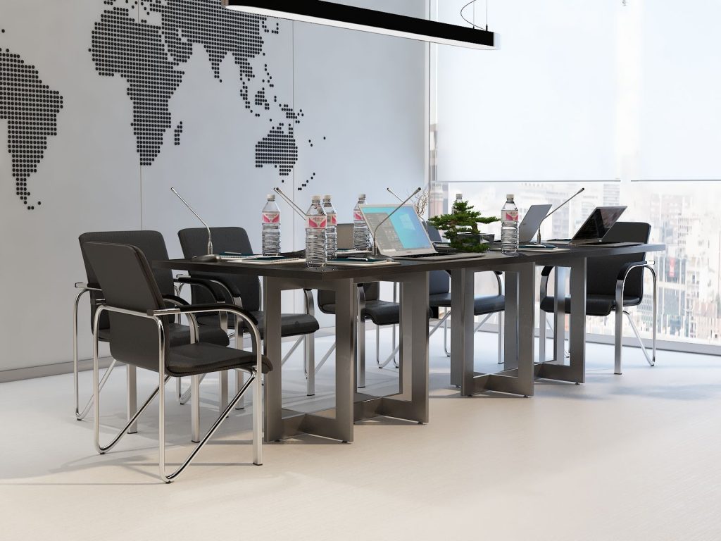 Stół loftowy Swing 8 260x80cm na 8 osób w kolorze szarym