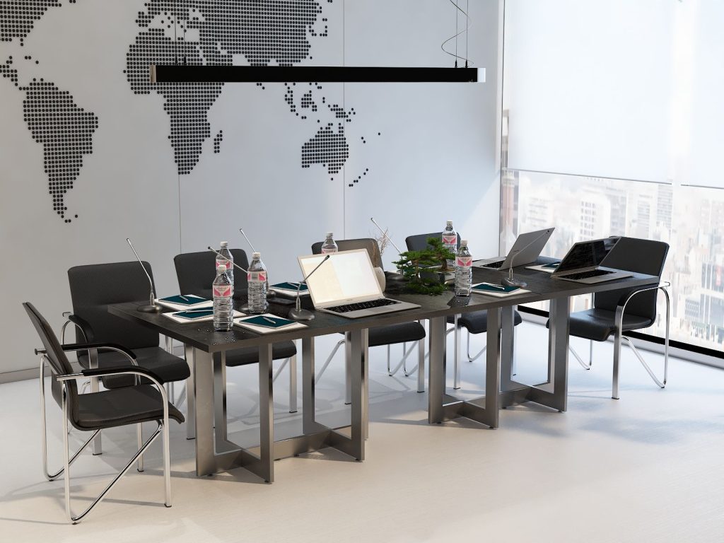 Stół loftowy Swing 8 260x80cm na 8 osób w kolorze szarym