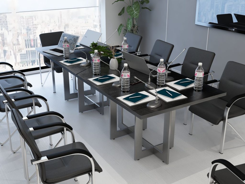 Stół loftowy Swing 8 260x80cm na 8 osób w kolorze szarym