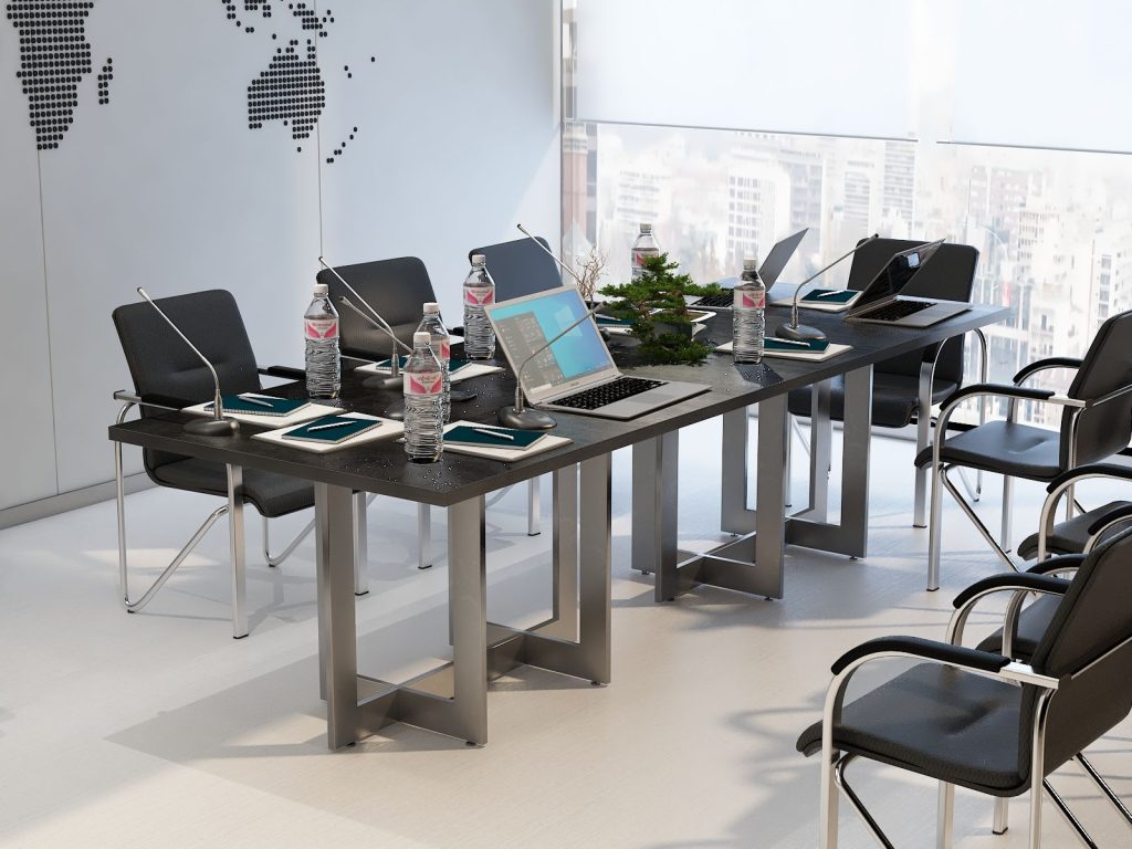 Stół loftowy do konferencji Swing 8 260x80cm na 8 osoby